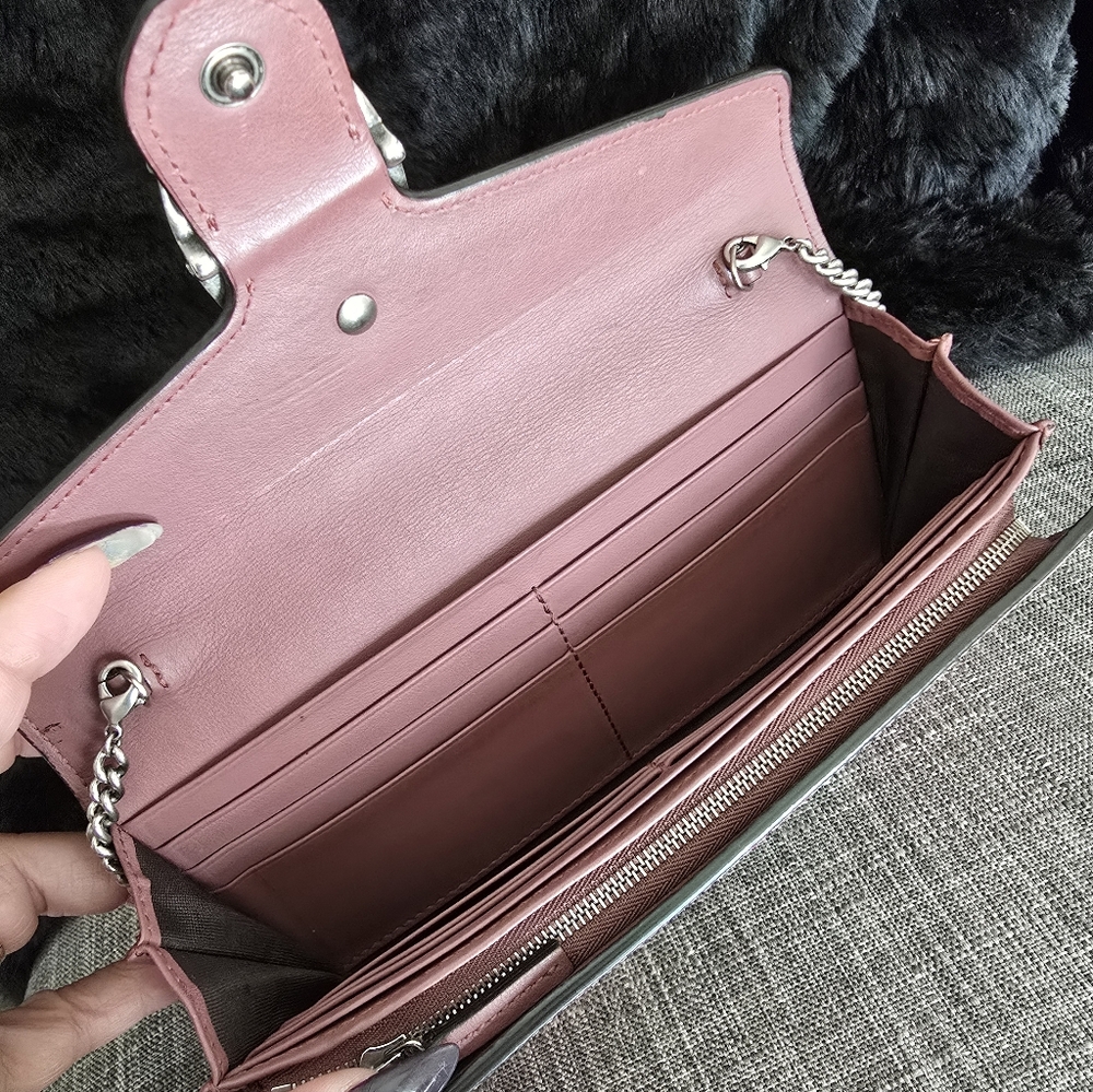 Authentic Gucci Dionysus Wallet On Chain  Blooms Floral Print GG Coated Canvas - Picture 14 of 16